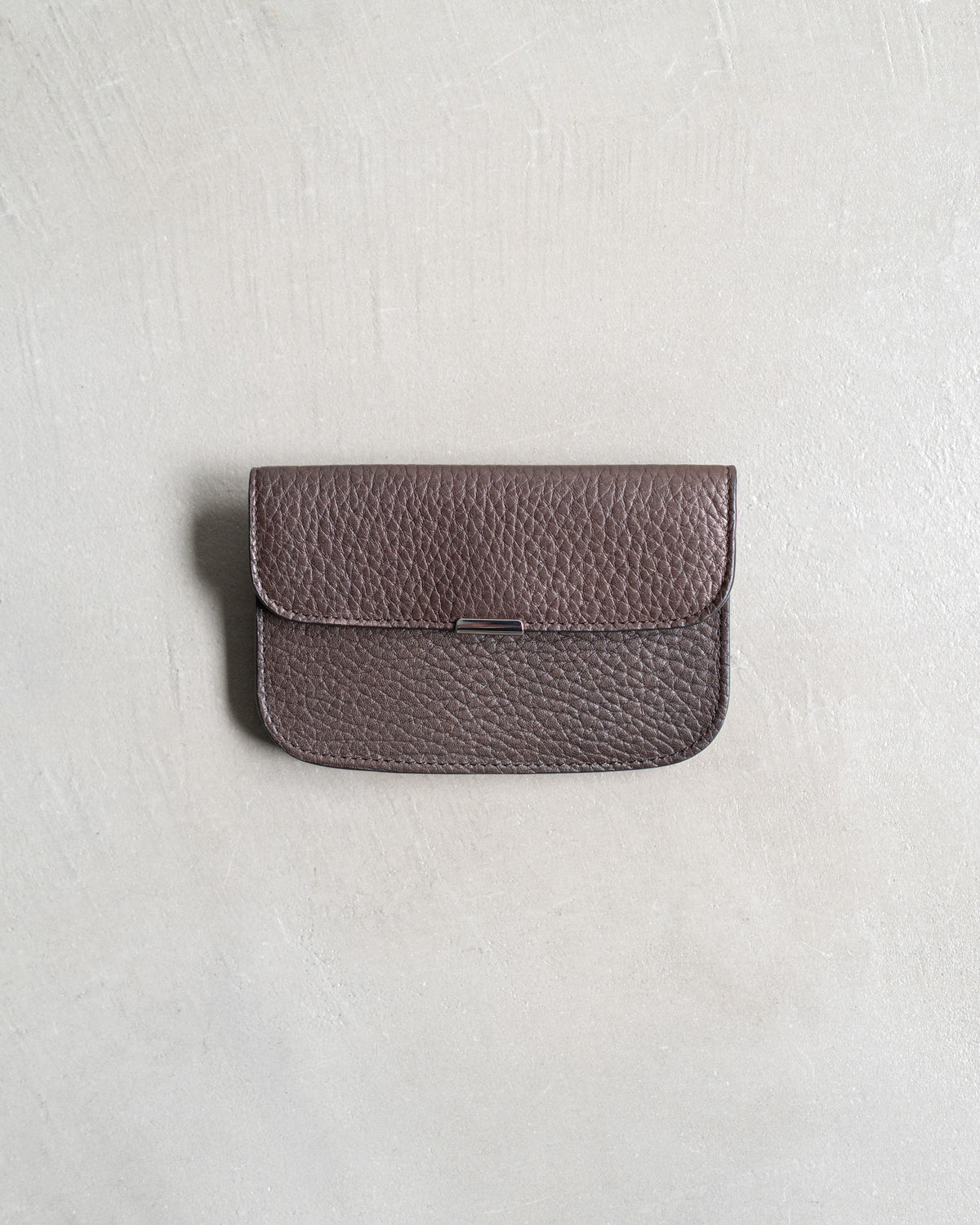 SOFT TAB CARD HOLDER COIN PURSE IN LEATHER