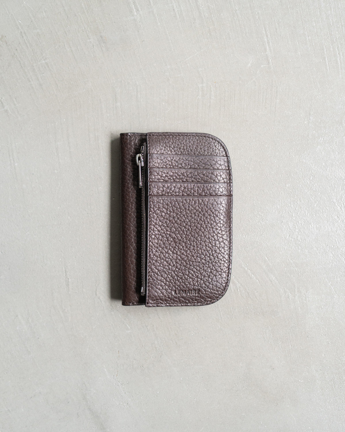 SOFT TAB CARD HOLDER COIN PURSE IN LEATHER