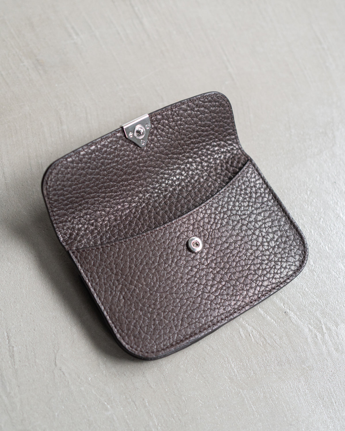 SOFT TAB CARD HOLDER COIN PURSE IN LEATHER
