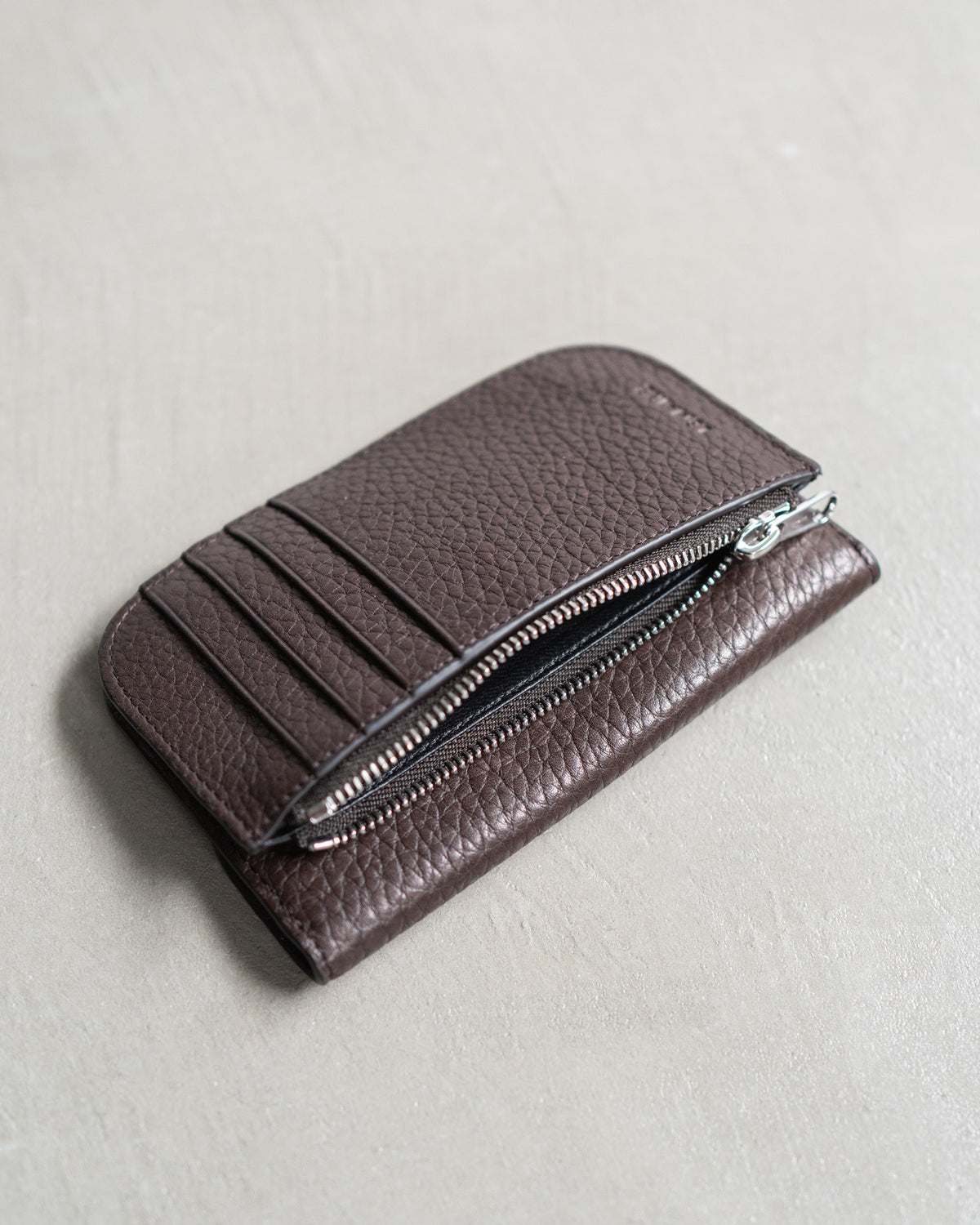 SOFT TAB CARD HOLDER COIN PURSE IN LEATHER