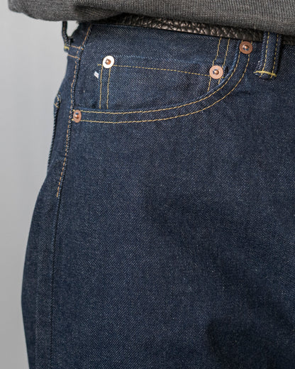DENIM FLARE TROUSERS