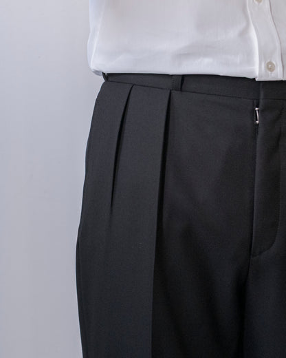 WOOL GABARDINE TROUSERS
