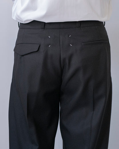 WOOL GABARDINE TROUSERS