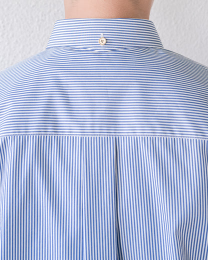 壱式軽裳 COTTON POPLIN STRIPE SHIRT