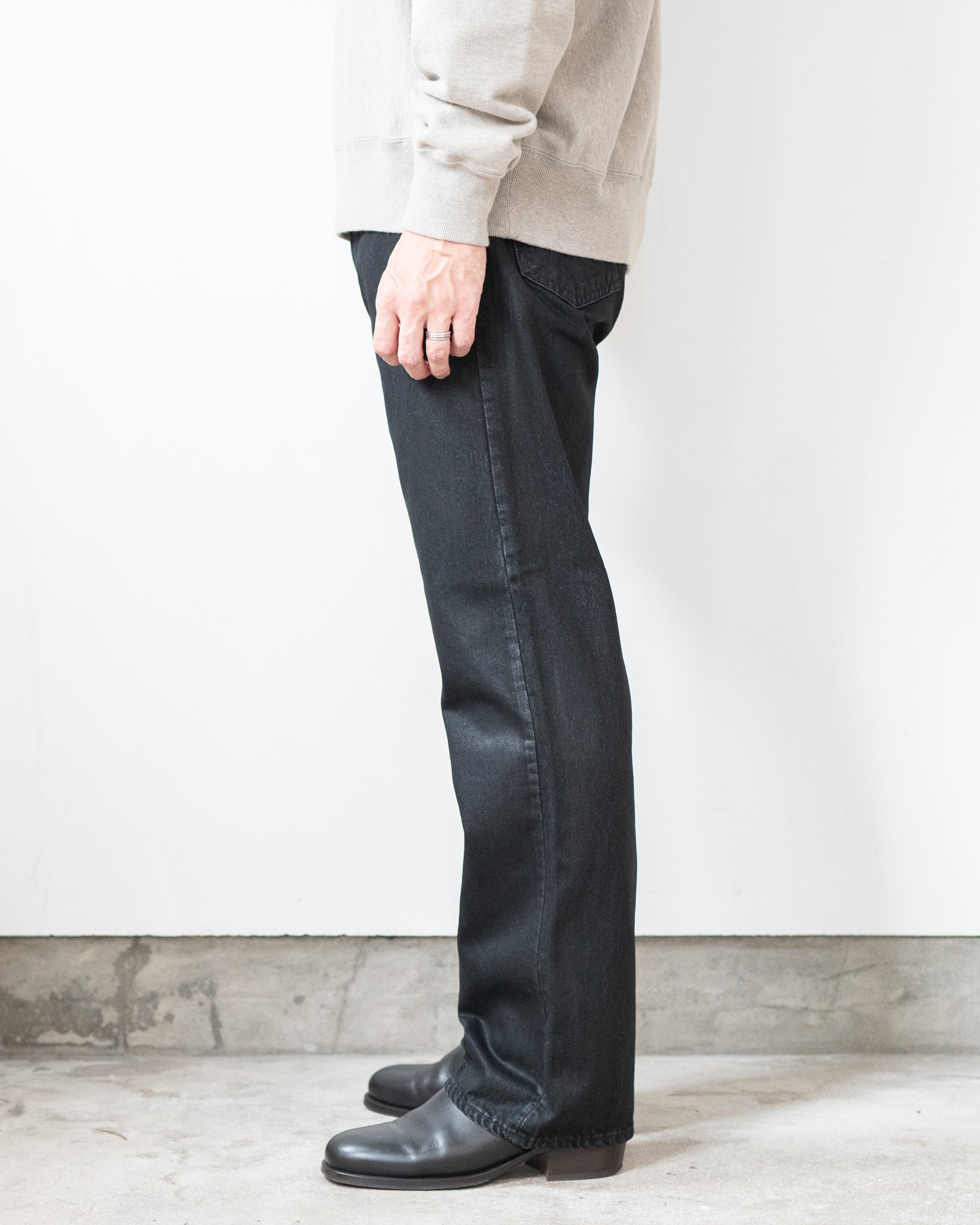 Denim Flare Trousers （ONE WASH）カンタータデニム cantáte / カンタータ DENIM FLARE TROUSERS (WAXED WASH) / STORE N