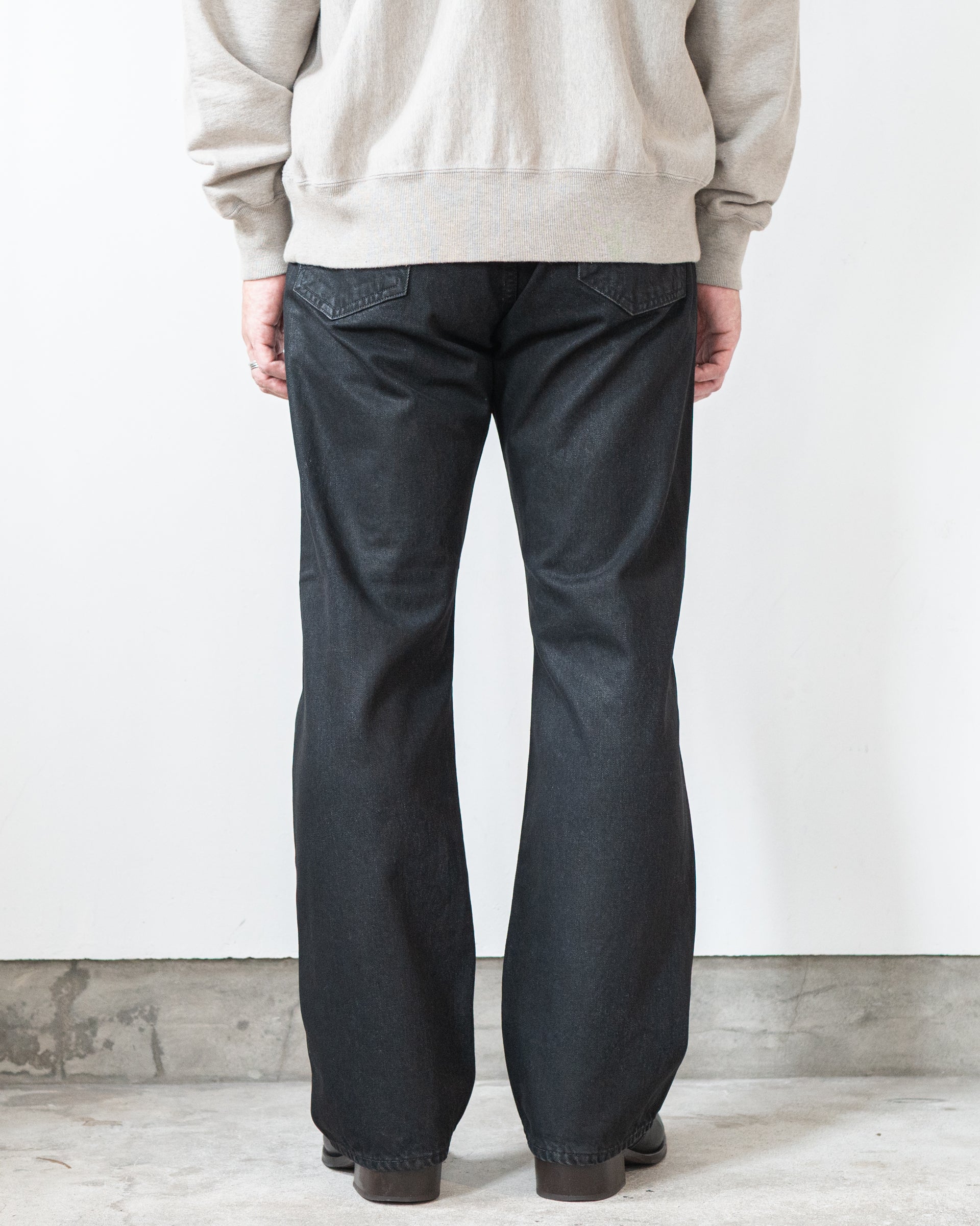 cantáte / カンタータ DENIM FLARE TROUSERS (WAXED WASH) / STORE N