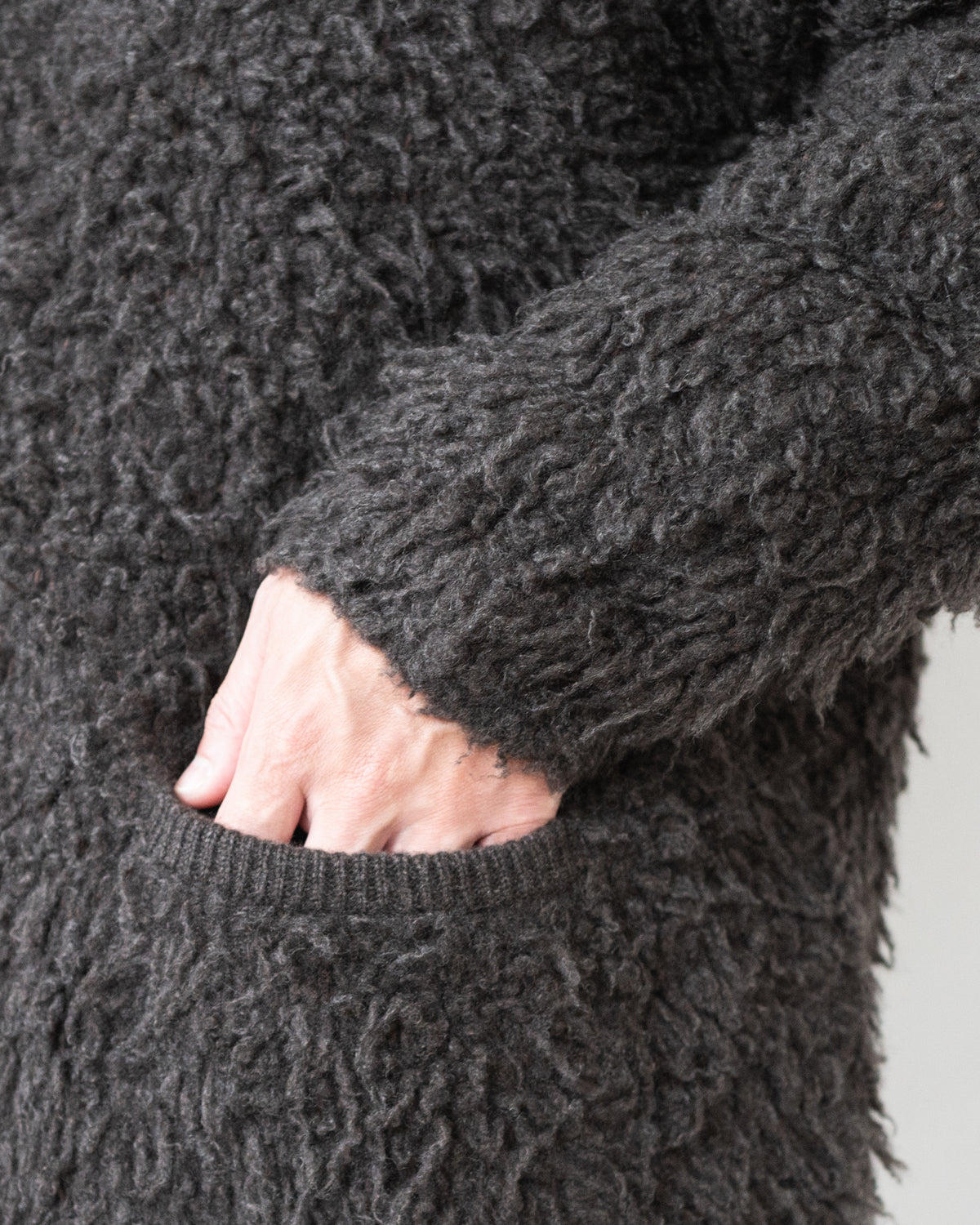 FURRY CASHMERE CARDIGAN