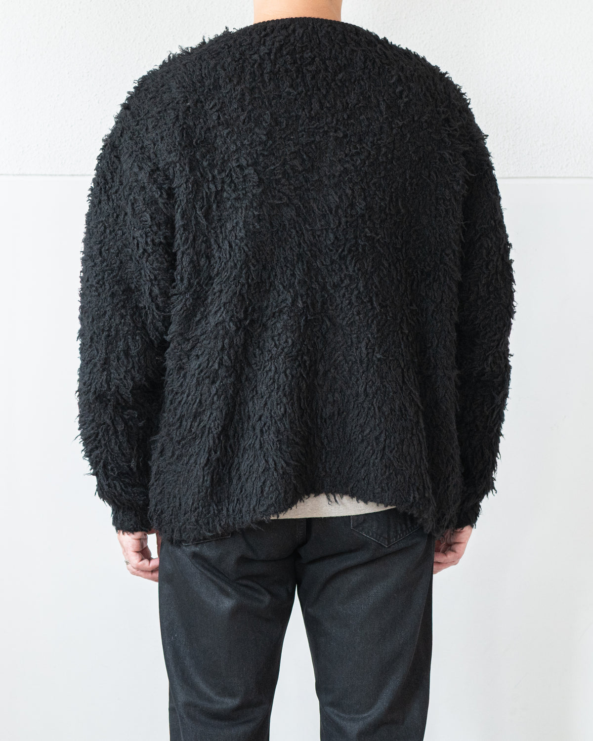 FURRY CASHMERE CARDIGAN