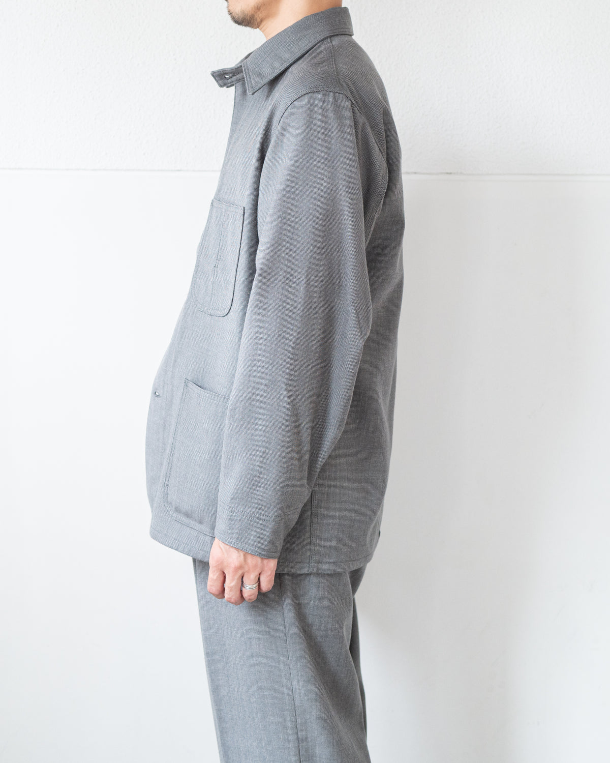 JACKSON COVERALL JACKET IN ROVER WOOL TWILL