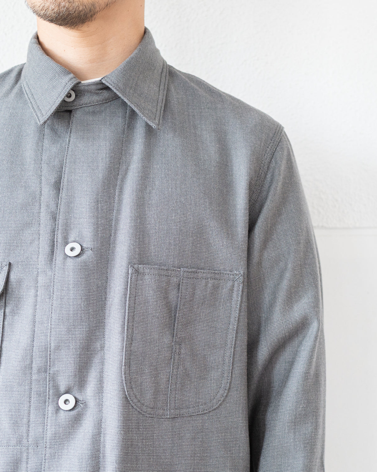 JACKSON COVERALL JACKET IN ROVER WOOL TWILL