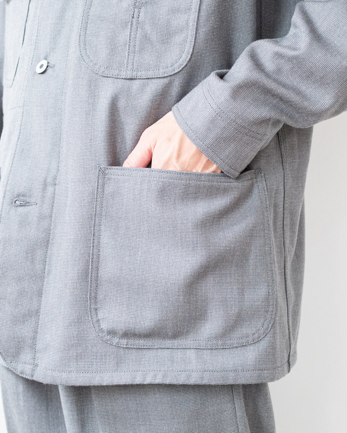 JACKSON COVERALL JACKET IN ROVER WOOL TWILL