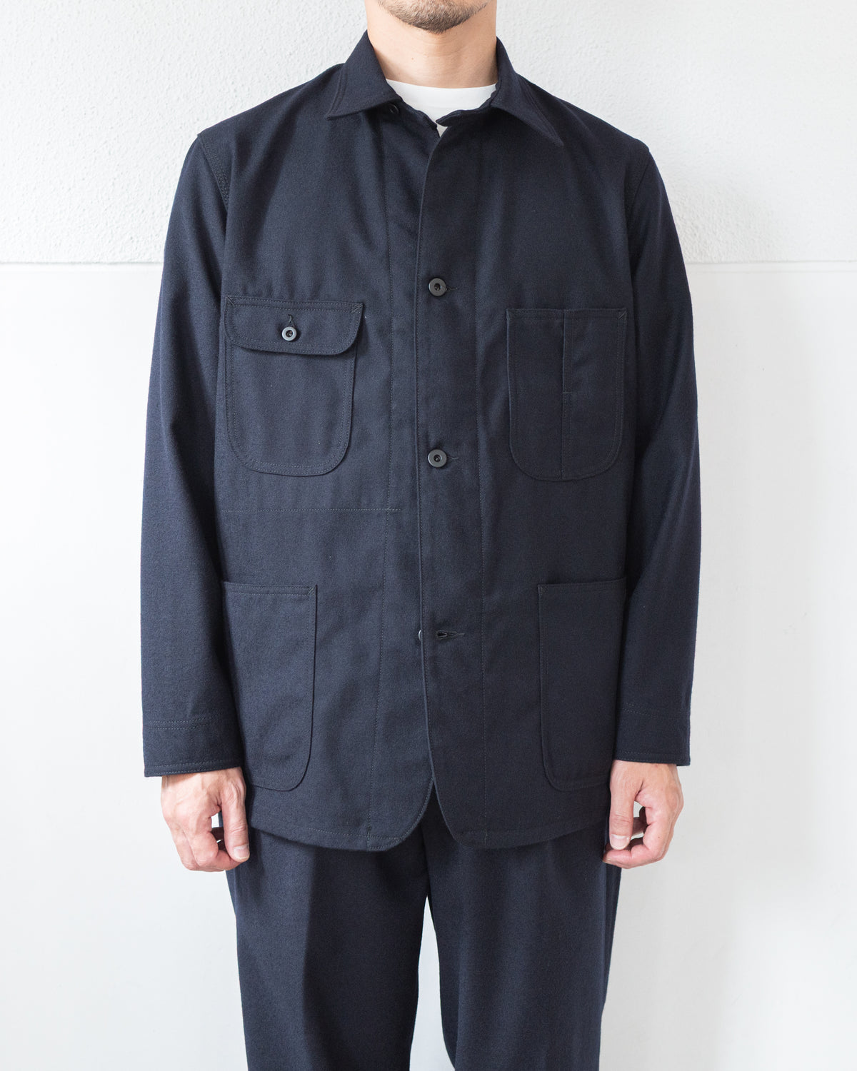 JACKSON COVERALL JACKET IN ROVER WOOL TWILL