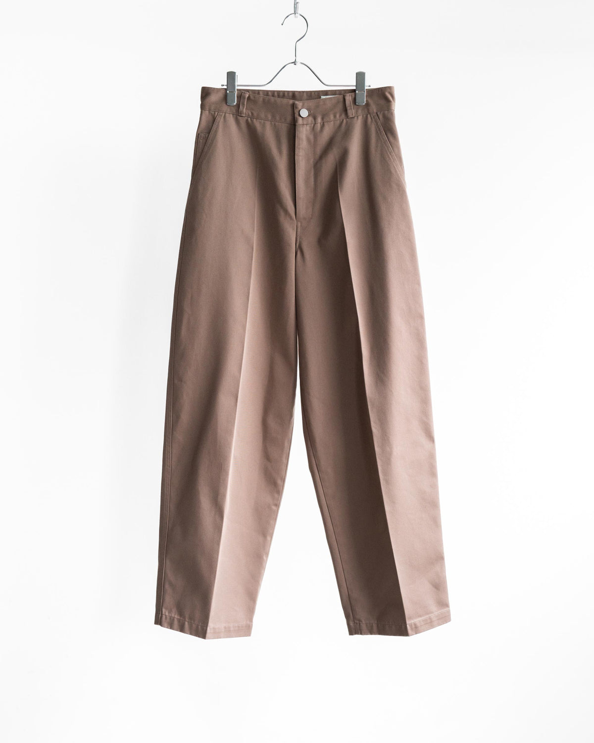 BARREL PANTS IN POLYCOTTON TWILL