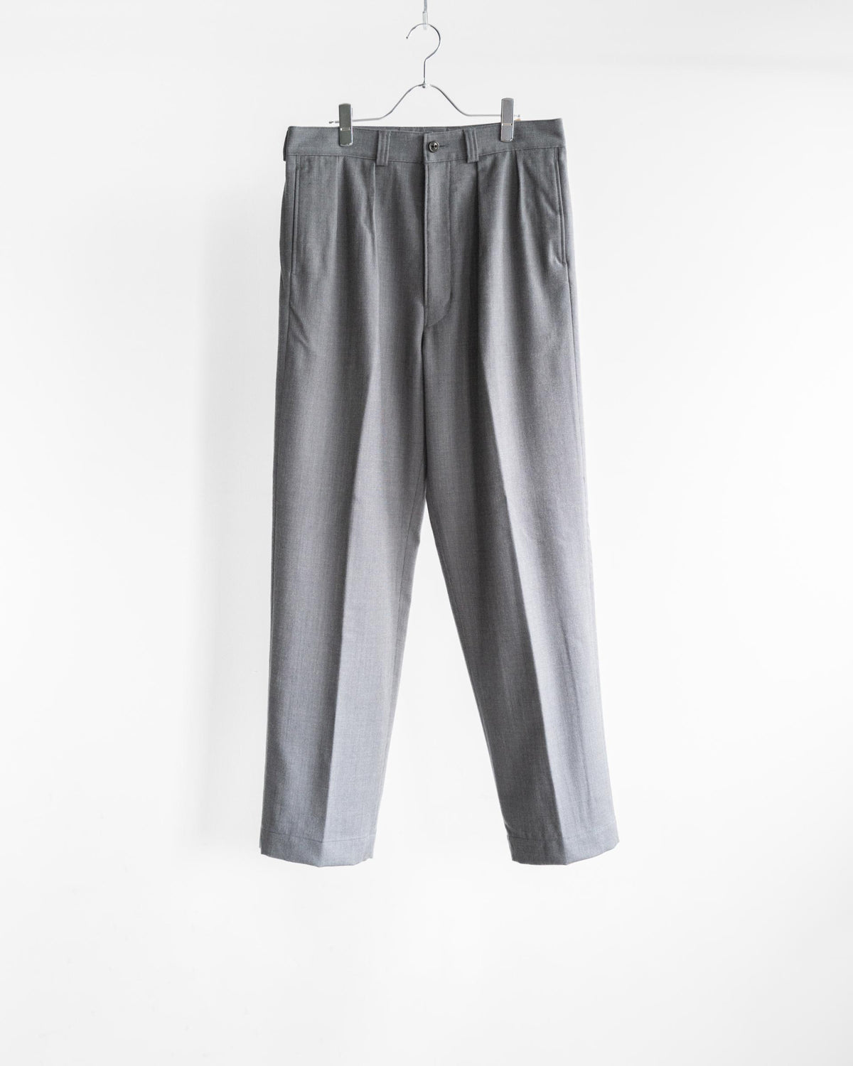 NICOLAS FULL CUT TROUSERS IN ROVER WOOL TWILL