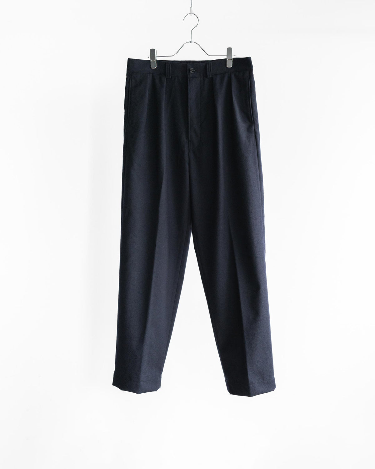 NICOLAS FULL CUT TROUSERS IN ROVER WOOL TWILL