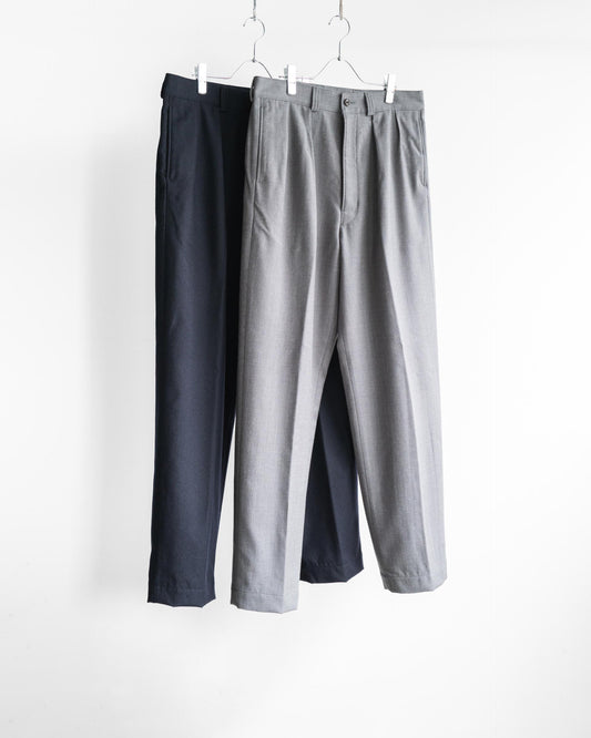 NICOLAS FULL CUT TROUSERS IN ROVER WOOL TWILL