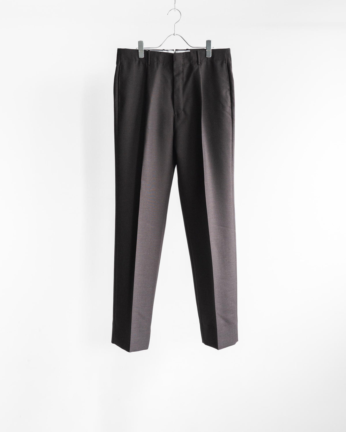 SINGLE-PLEAT TAILORED PANTS IN WOOL HEAVY HOPSACK