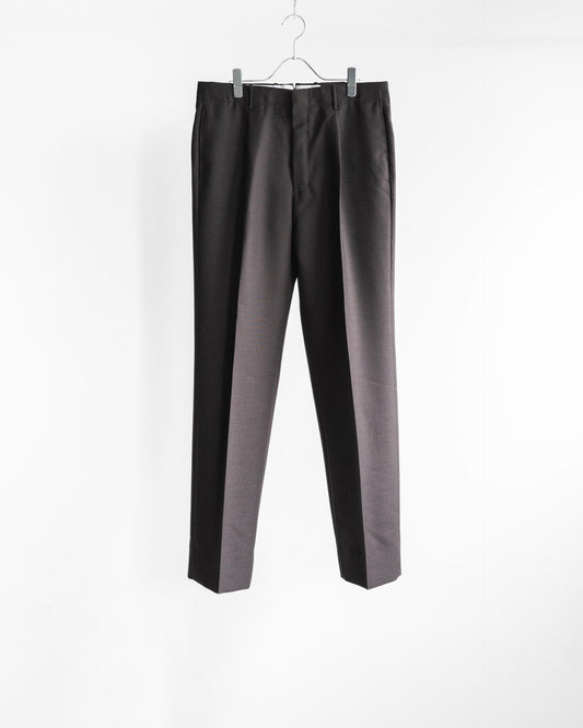 SINGLE-PLEAT TAILORED PANTS IN WOOL HEAVY HOPSACK
