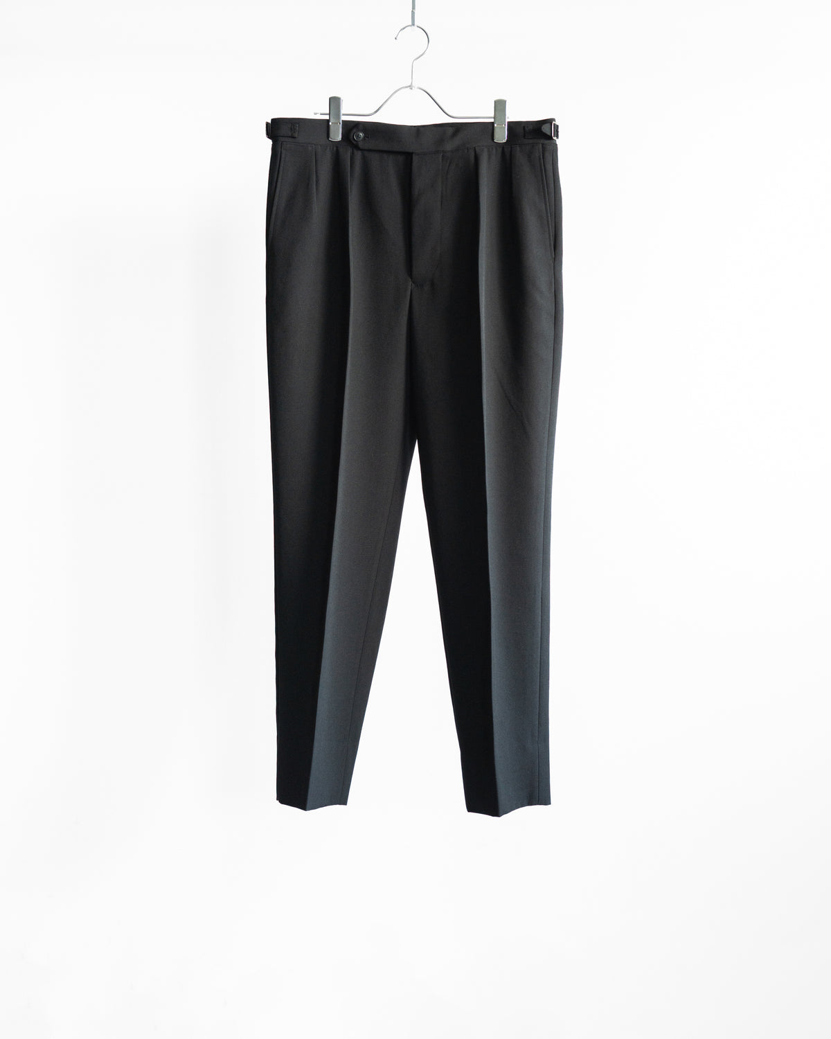 AARON BLACK GABARDINE TROUSERS