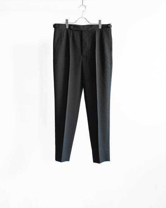 AARON BLACK GABARDINE TROUSERS