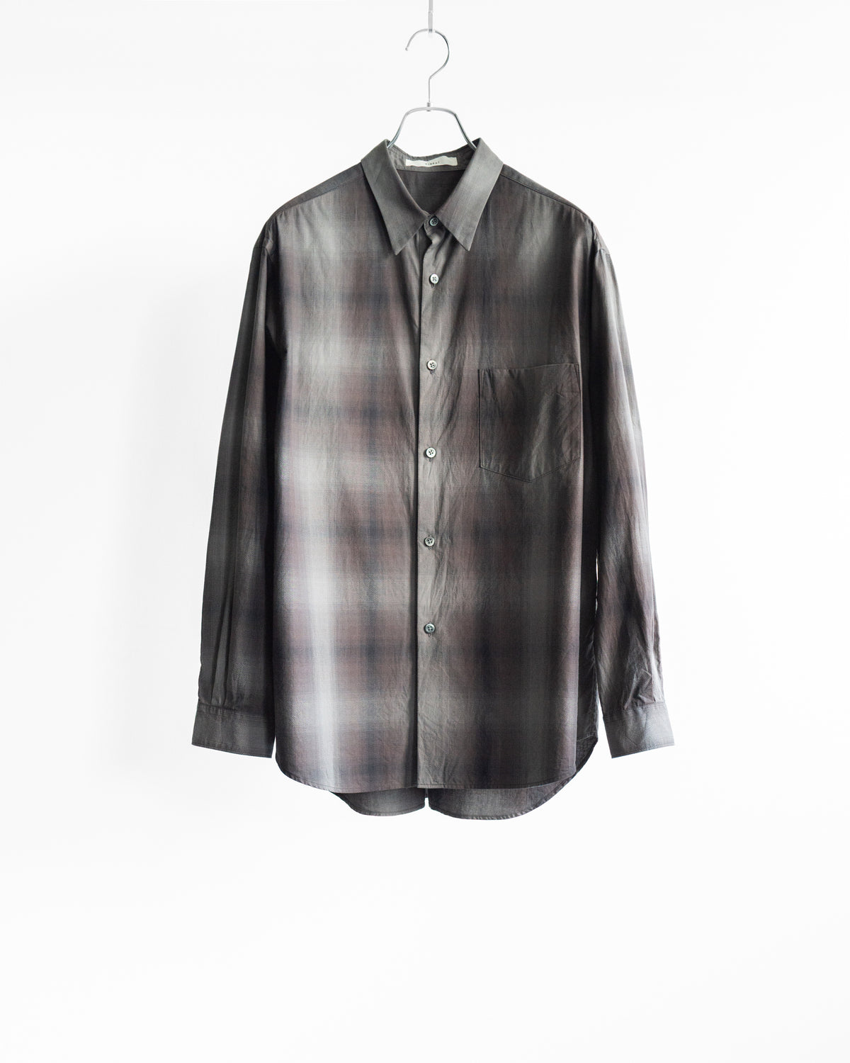 COTTON CHECK REGULAR COLLAR SHIRT