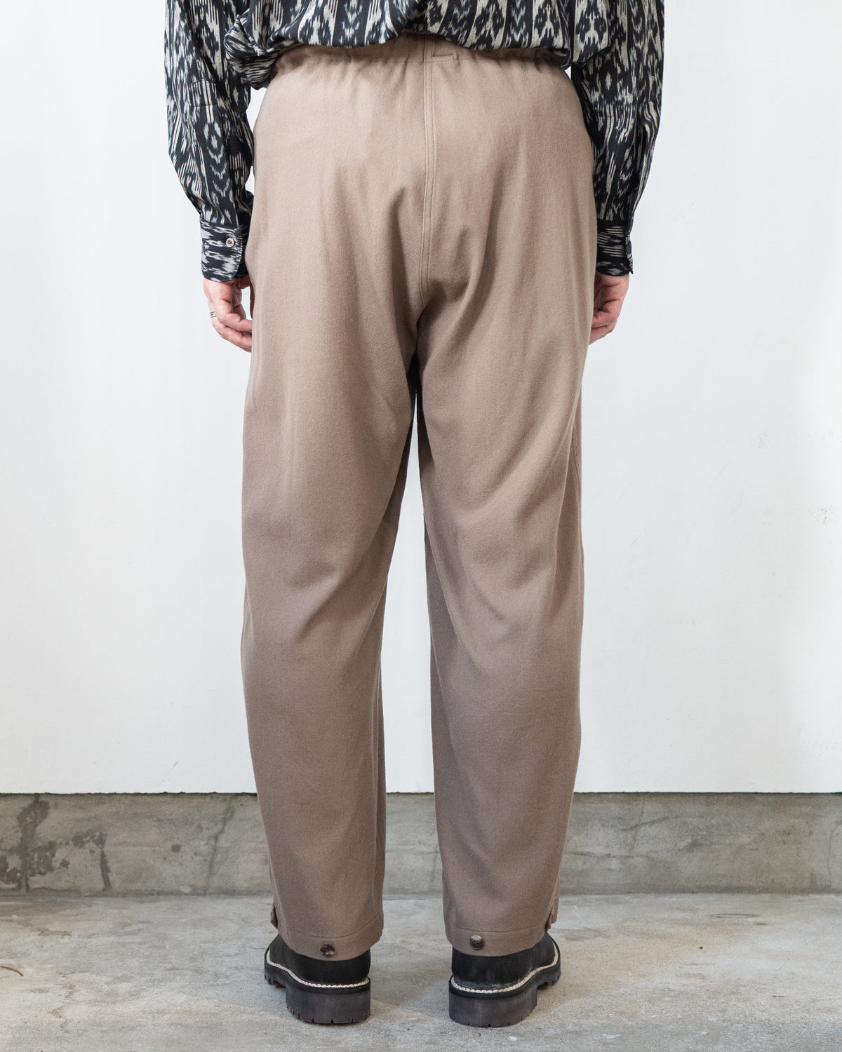 GLAN WOOL SAXONY EASY PANTS
