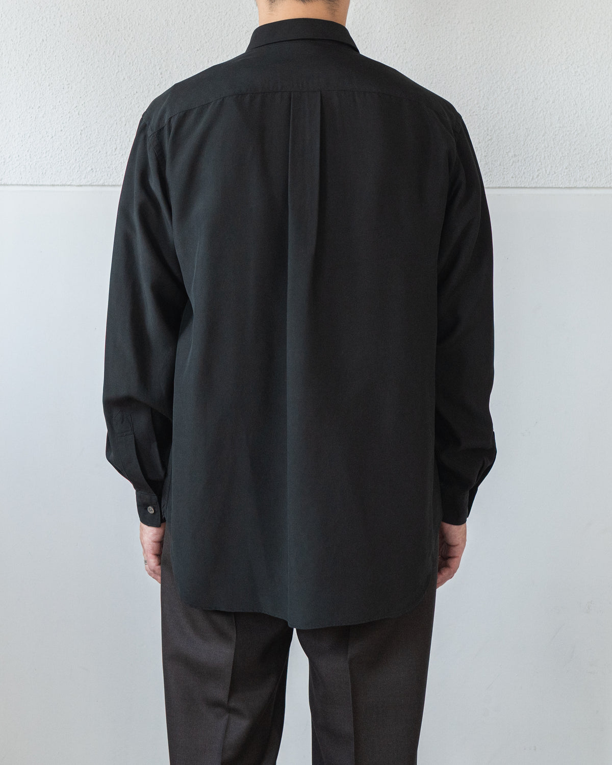 TOUGH SILK POPLIN REGULAR COLLAR SHIRT