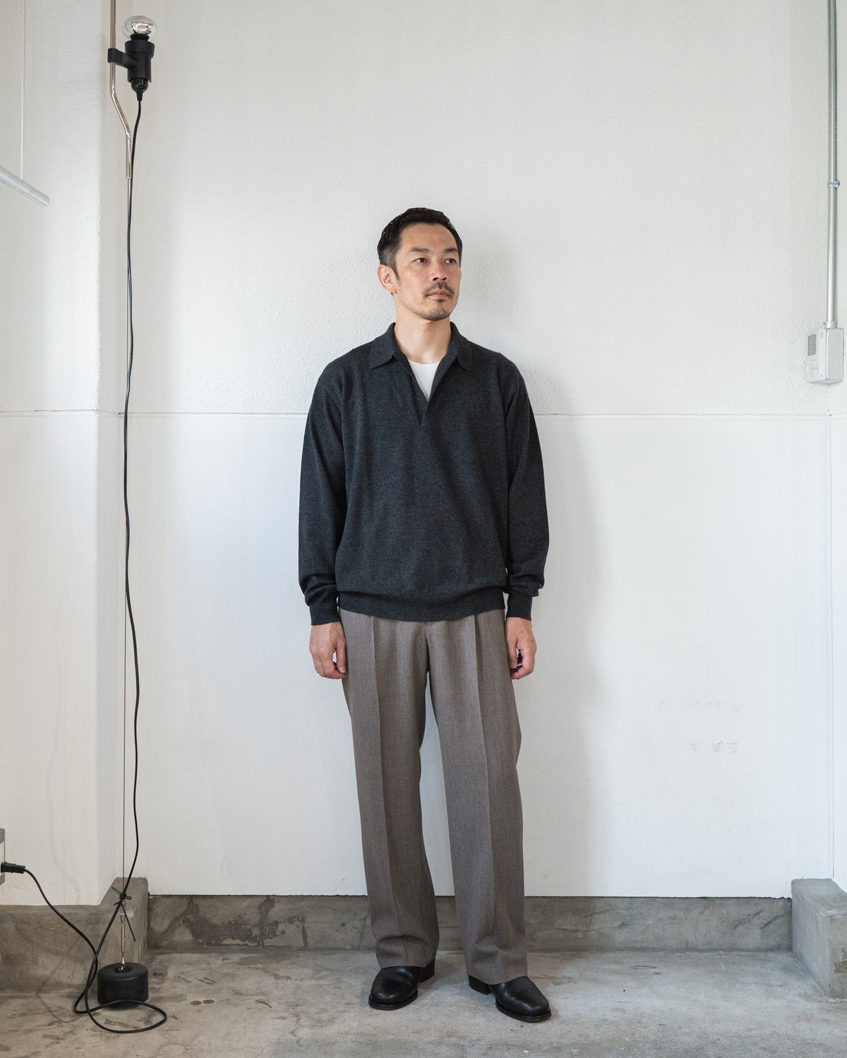 CASHMERE KNIT SKIPPER PULLOVER