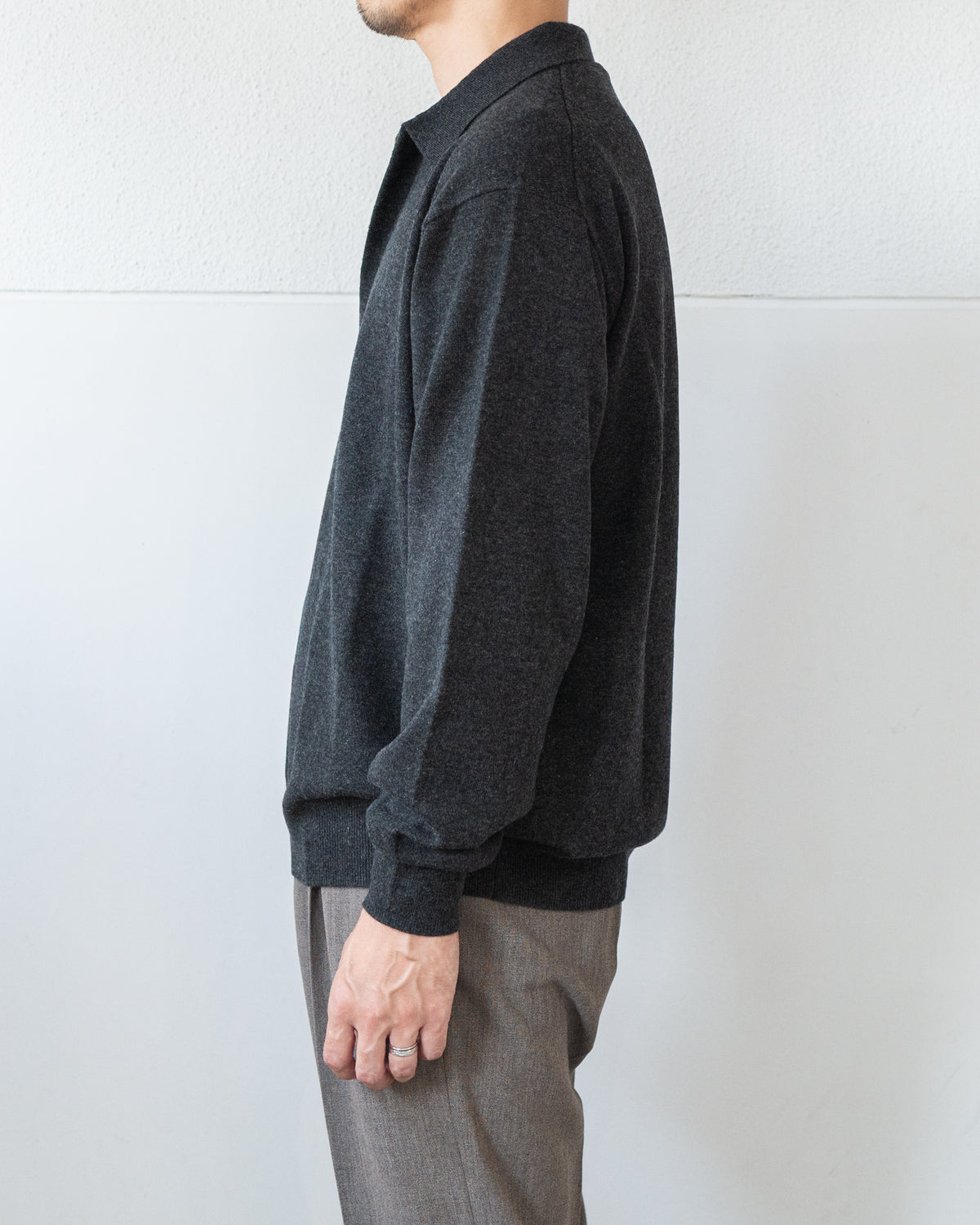 CASHMERE KNIT SKIPPER PULLOVER