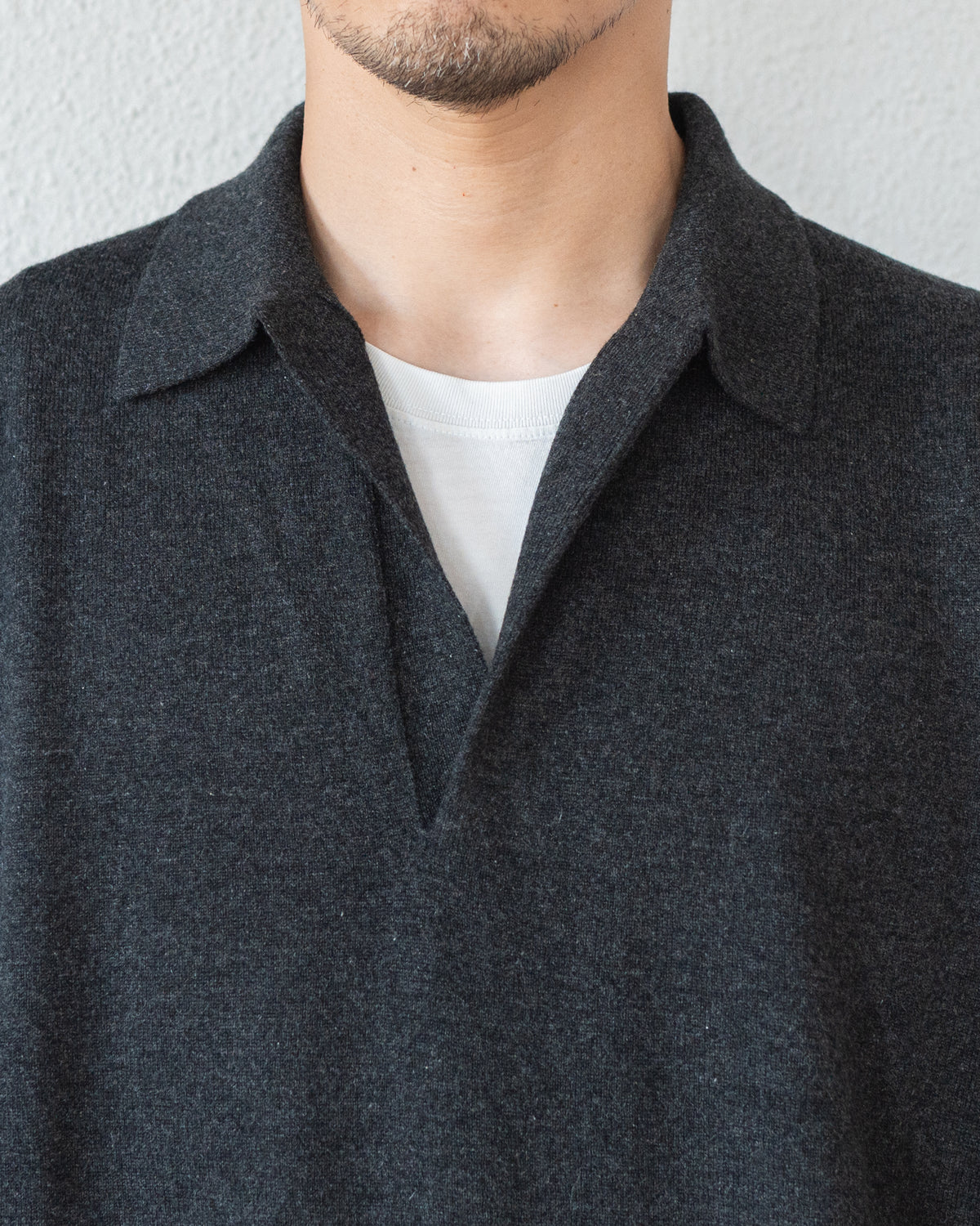 CASHMERE KNIT SKIPPER PULLOVER