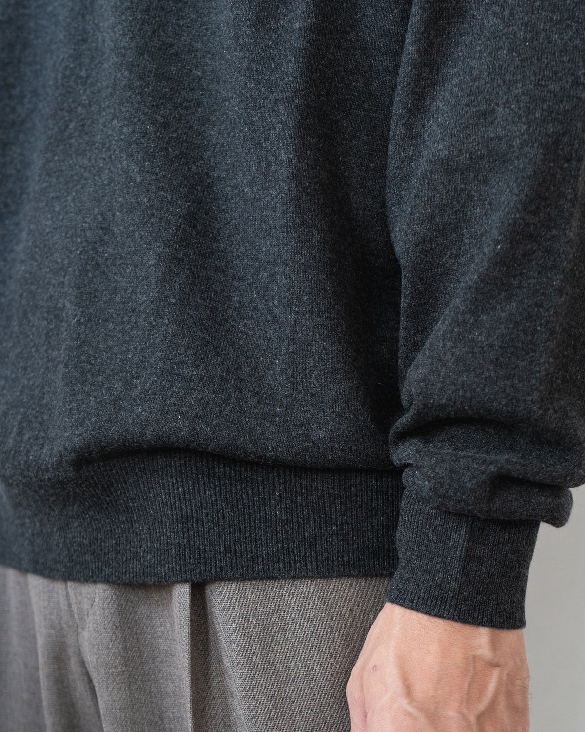 CASHMERE KNIT SKIPPER PULLOVER