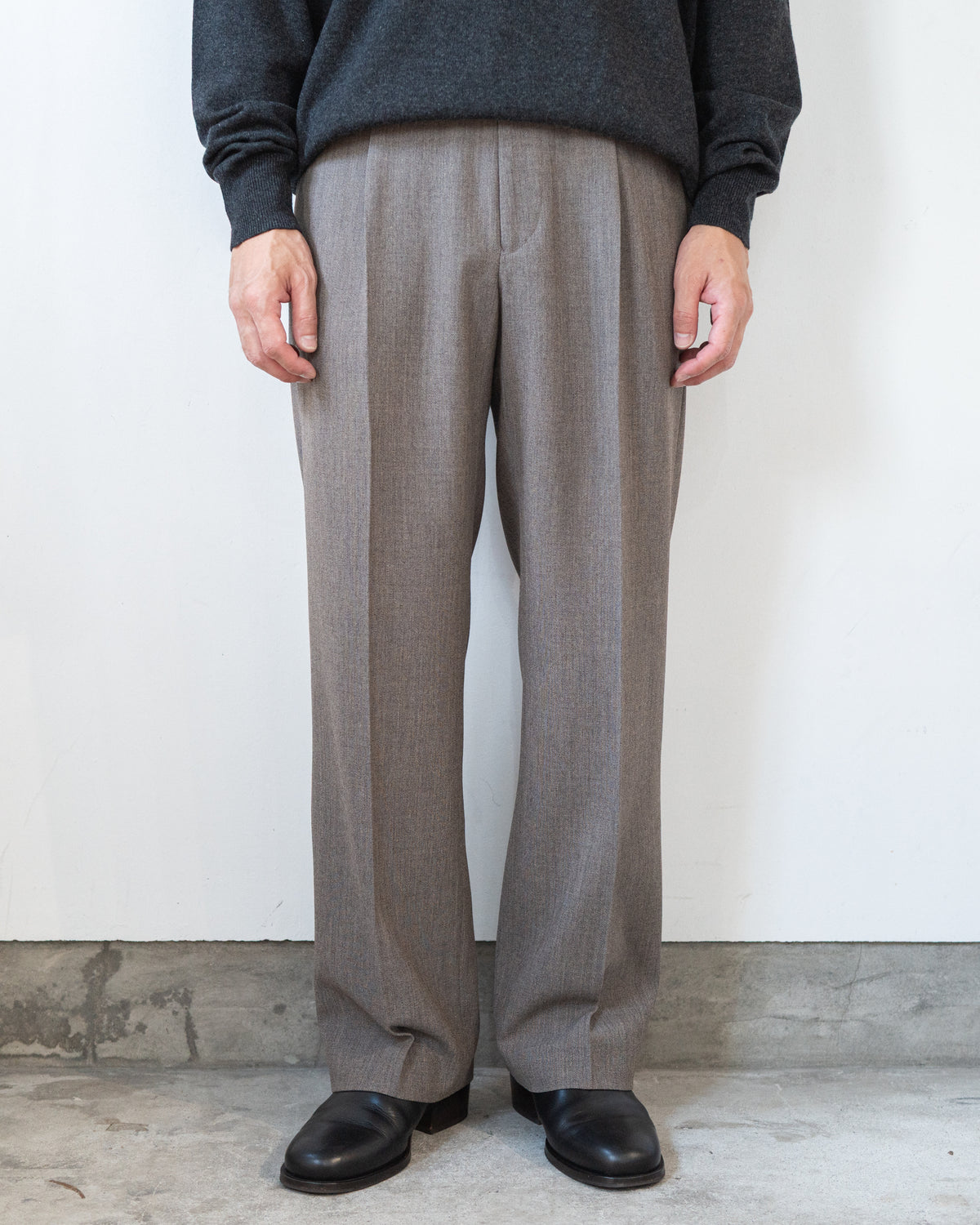 ROUGH WOOL TROUSERS