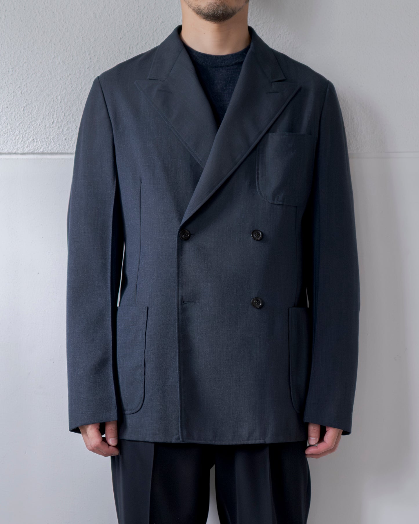 HIGH TWIST WOOL DOUBLE JACKET