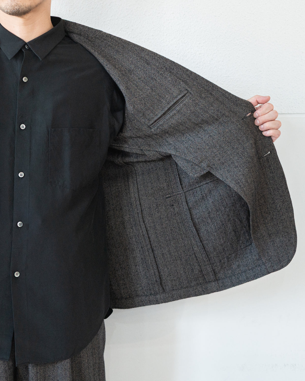 DOBBY STRIPE 2B JACKET