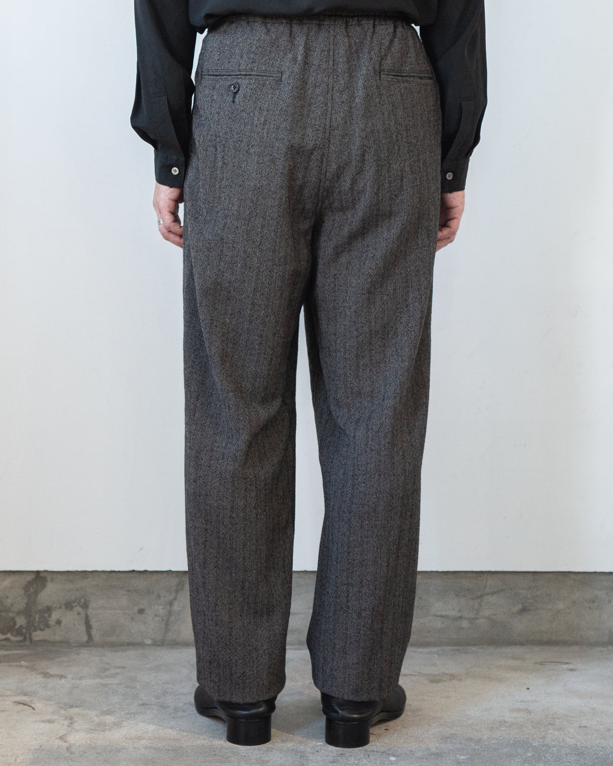 DOBBY STRIPE RELAXED TROUSER