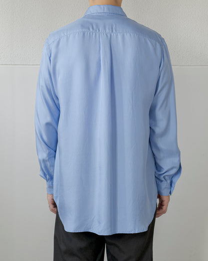 BRUSHED SILK REGULAR COLLAR SHIRT