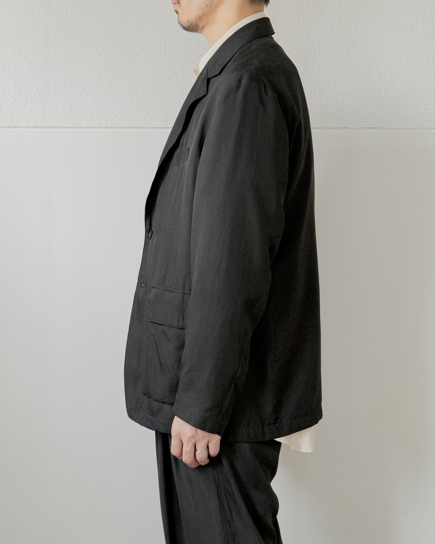 ROUGH SILK TWILL 2B JACKET