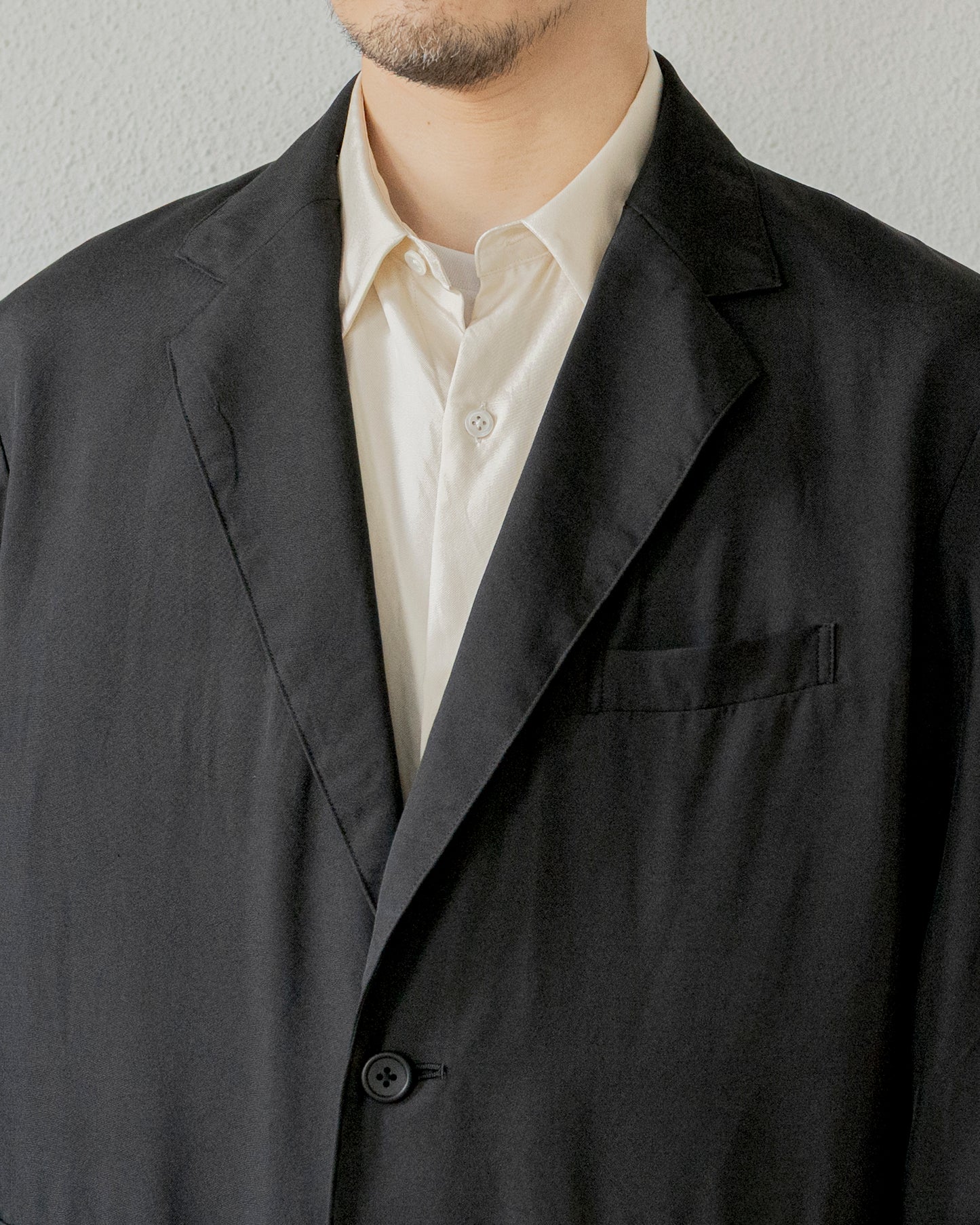 ROUGH SILK TWILL 2B JACKET