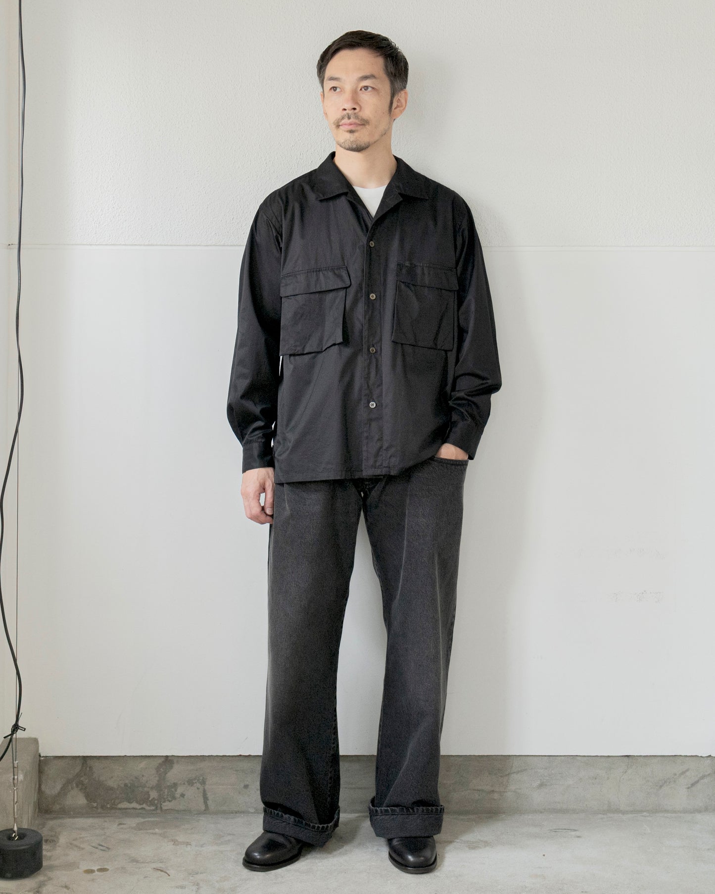 FINE COTTON TWILL WORK SHIRT