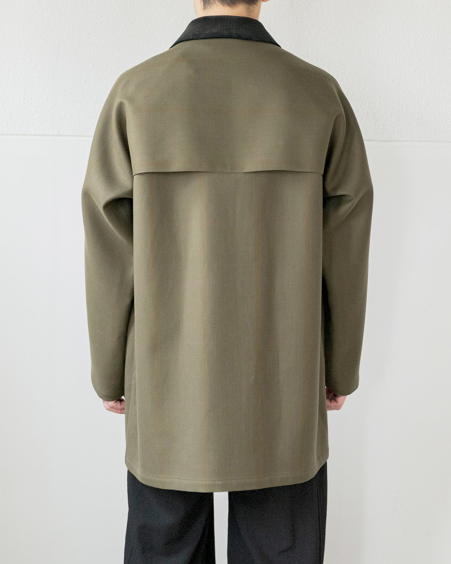 LAURENCE WOOL COTTON SHORT COAT