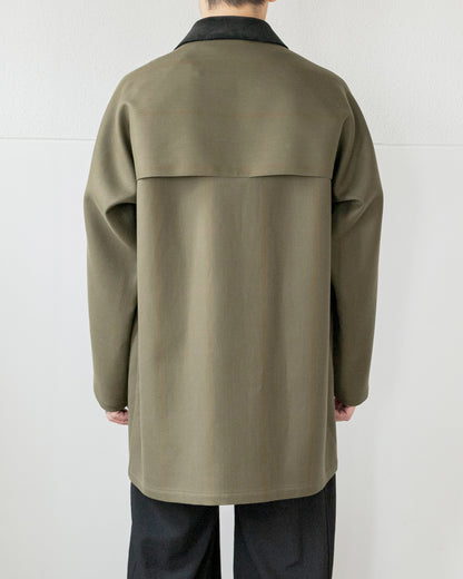 LAURENCE WOOL COTTON SHORT COAT