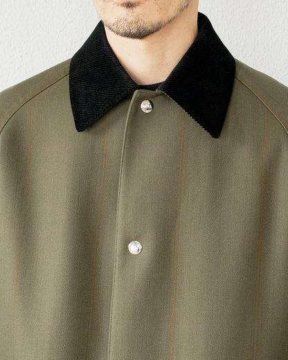 LAURENCE WOOL COTTON SHORT COAT