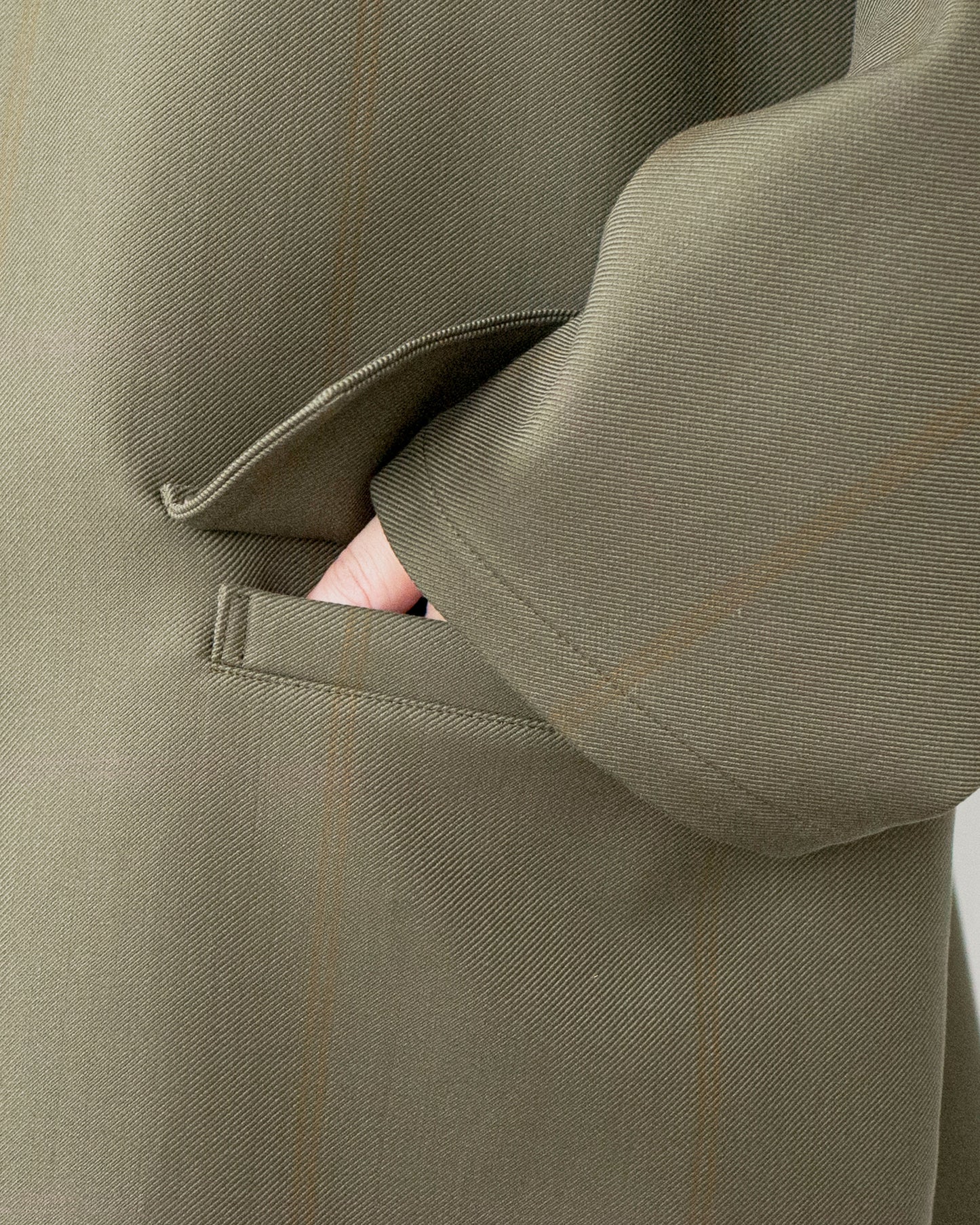 LAURENCE WOOL COTTON SHORT COAT