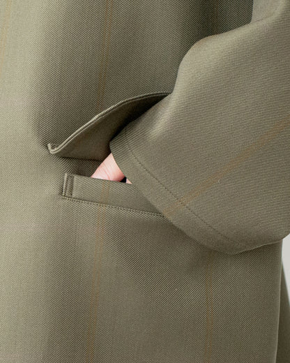 LAURENCE WOOL COTTON SHORT COAT