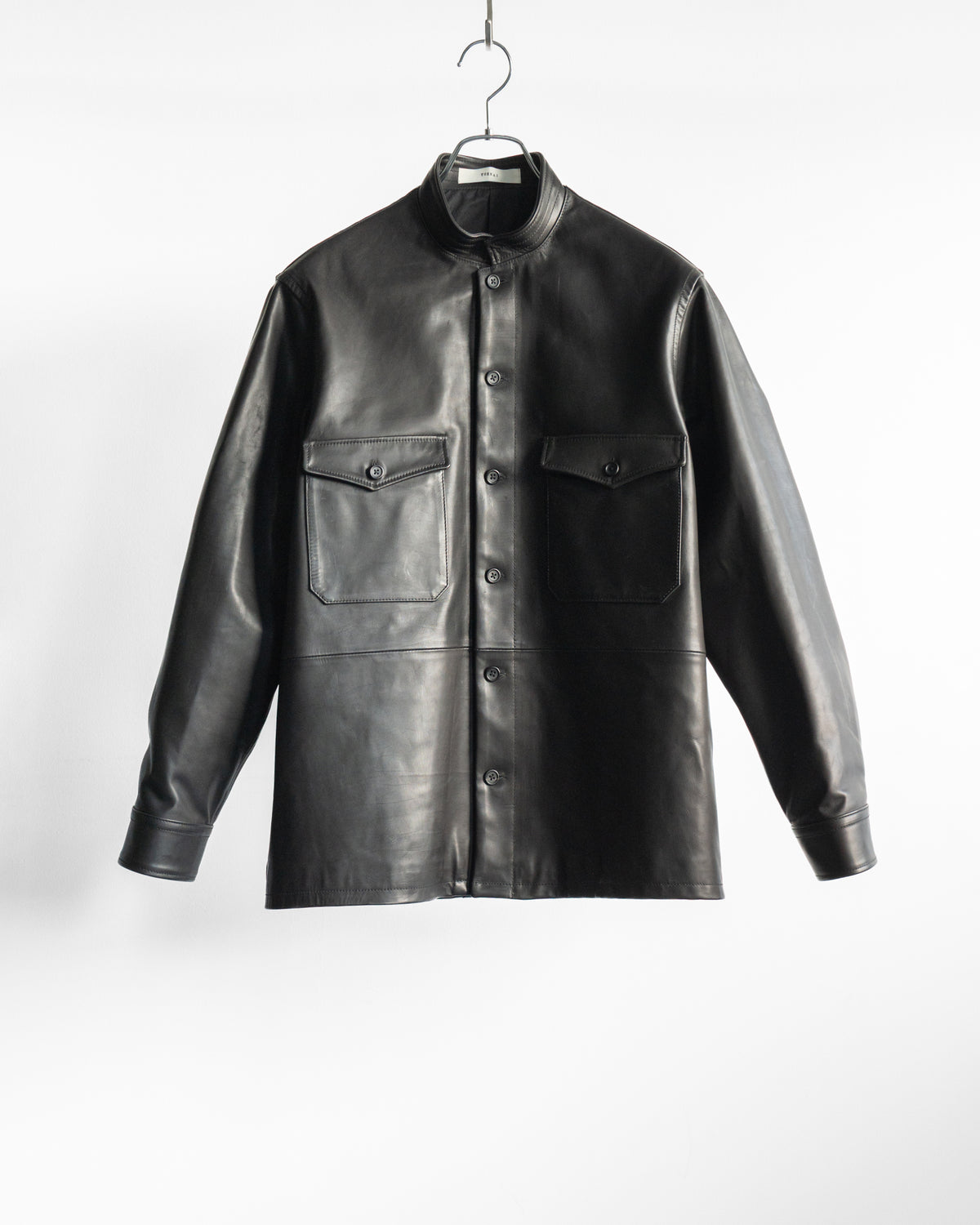 CALF LEATHER SHIRT JACKET