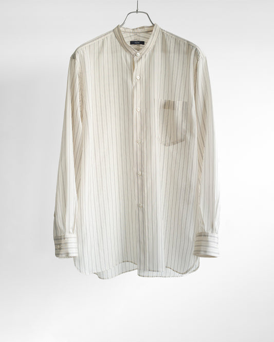 ACETATE CUPRA STAND COLLAR SHIRT