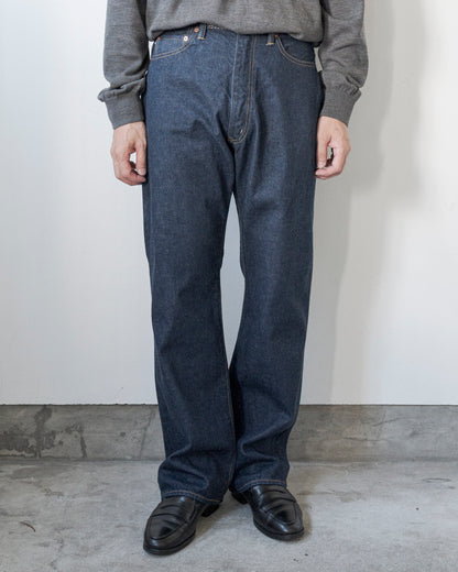 DENIM FLARE TROUSERS