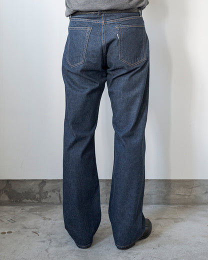 DENIM FLARE TROUSERS