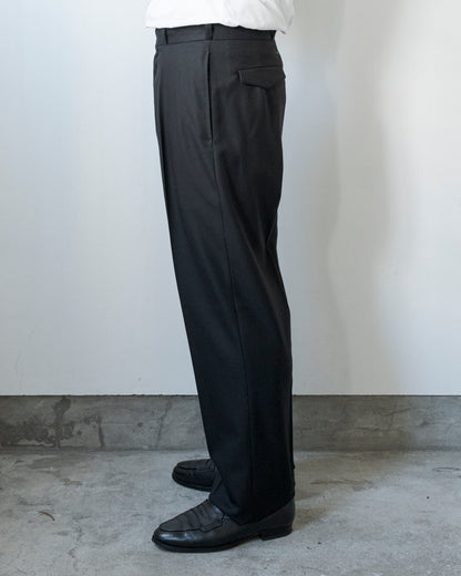 WOOL GABARDINE TROUSERS