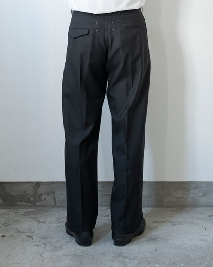 WOOL GABARDINE TROUSERS